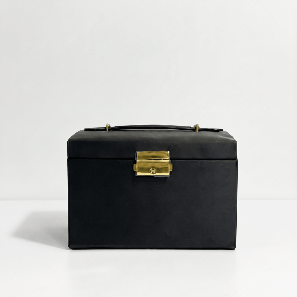 3 Layer Jewellery Box with Lock and Drawers - My Jewellery Box