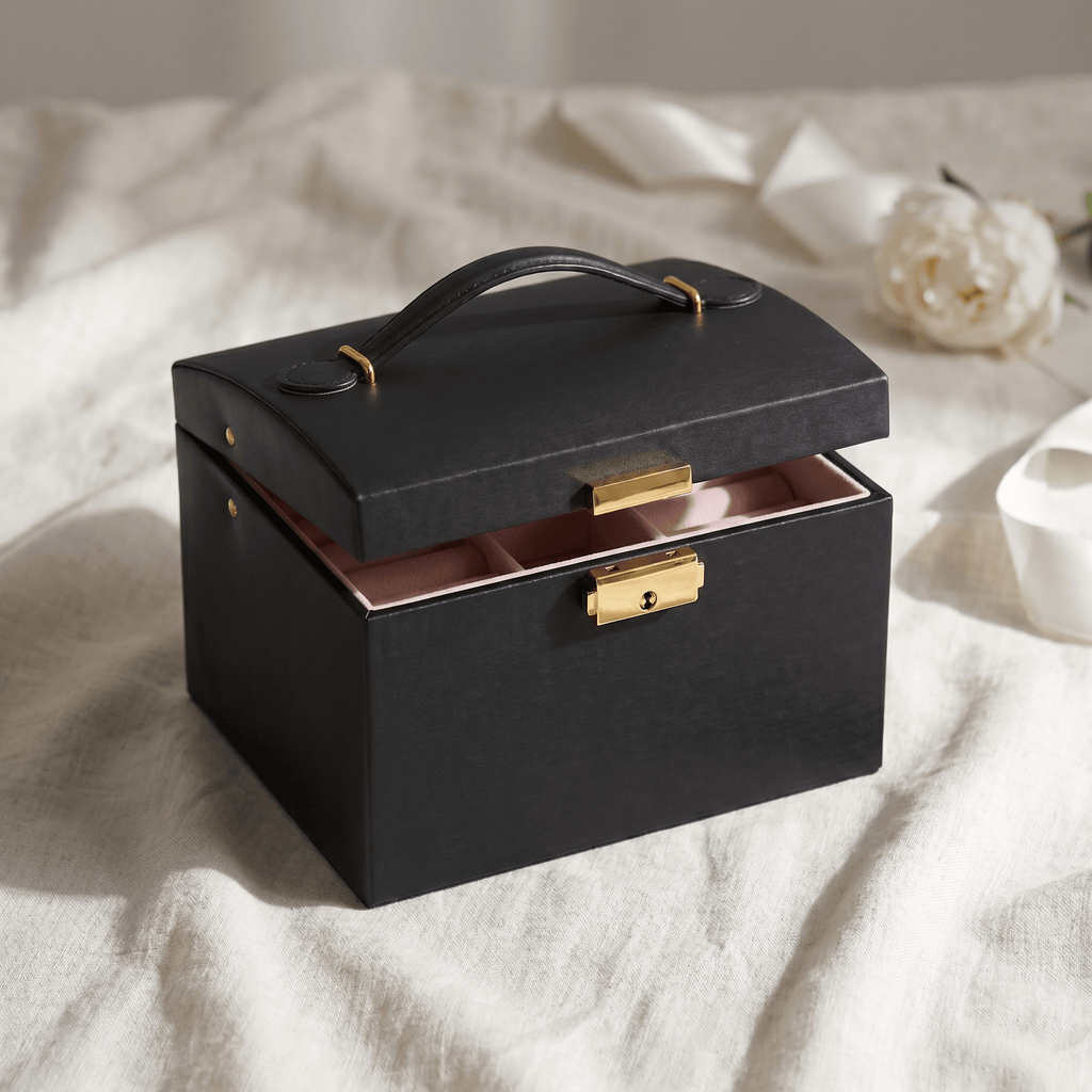 3 Layer Jewellery Box with Lock and Drawers | My Jewellery Box - My Jewellery Box