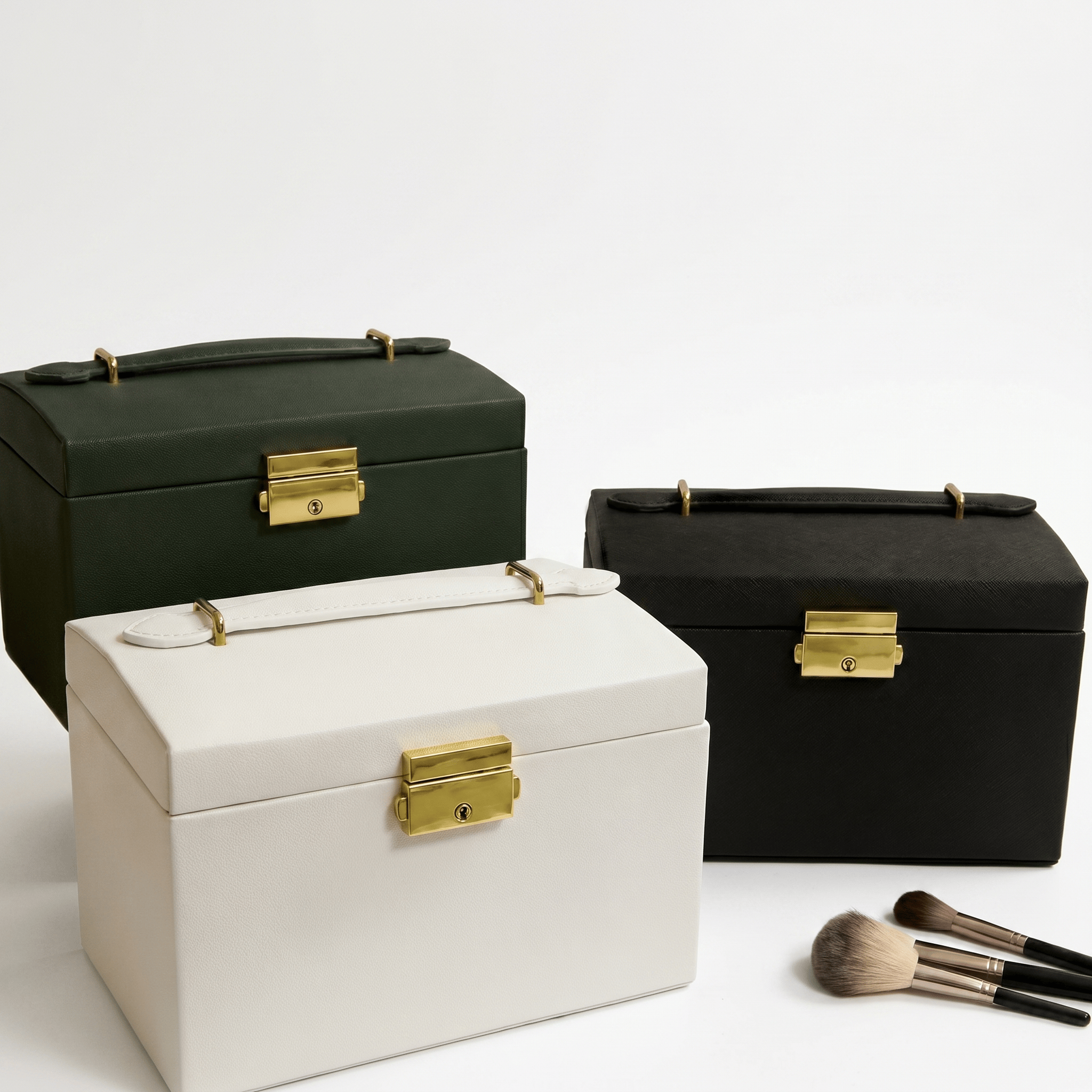 3 Layer Jewellery Box with Lock and Drawers | My Jewellery Box - My Jewellery Box