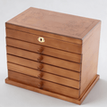 6 Drawer Wooden Jewellery Box With Mirror - My Jewellery Box