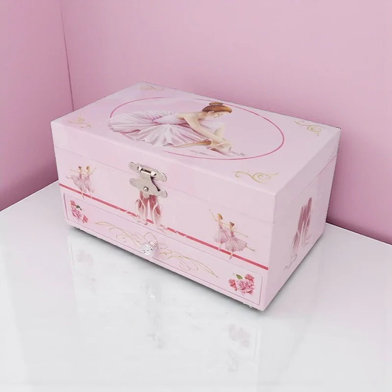Pink Ballerina Musical Jewellery Box For Girls