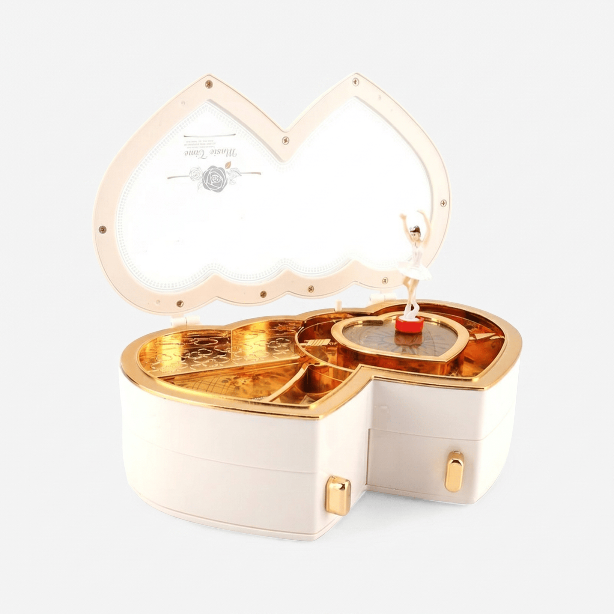Heart Musical Ballerina Jewellery Box - My Jewellery Box
