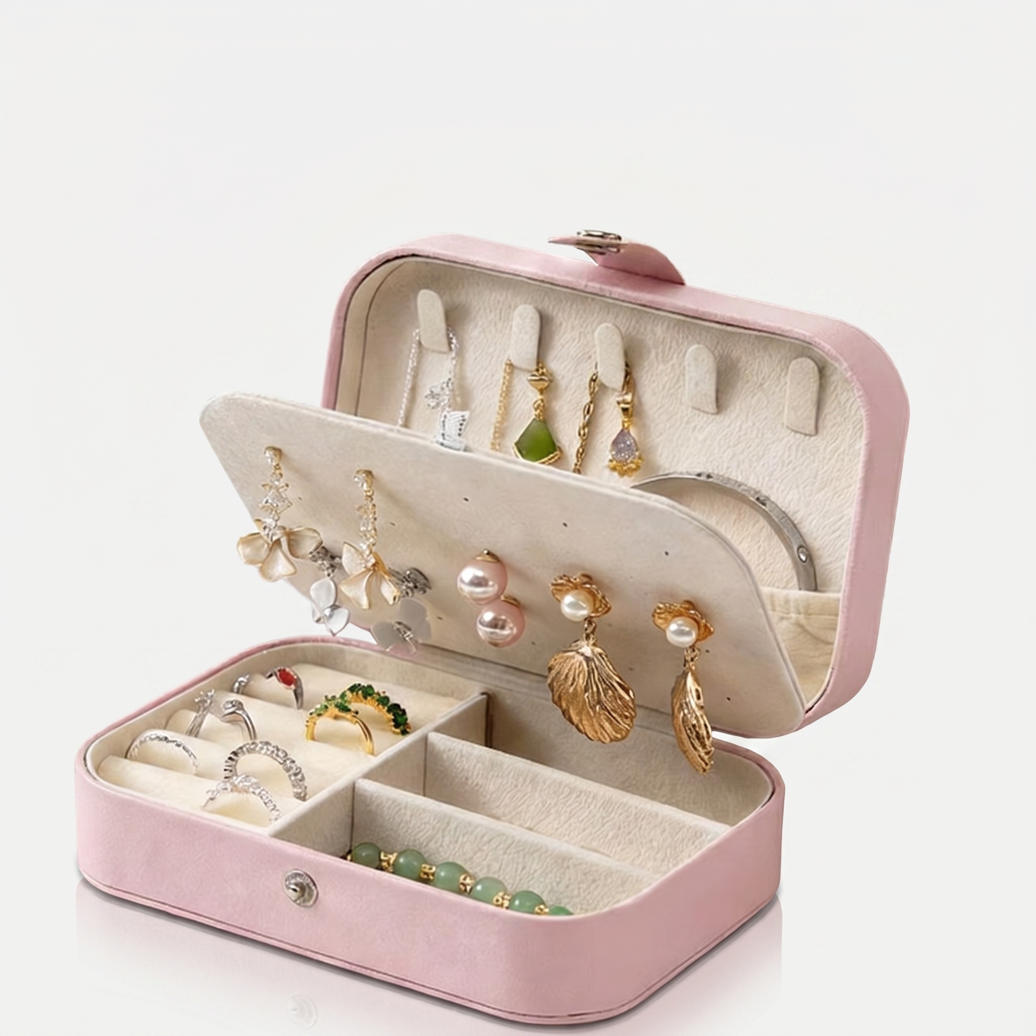 Small Travel Leather Jewellery Box