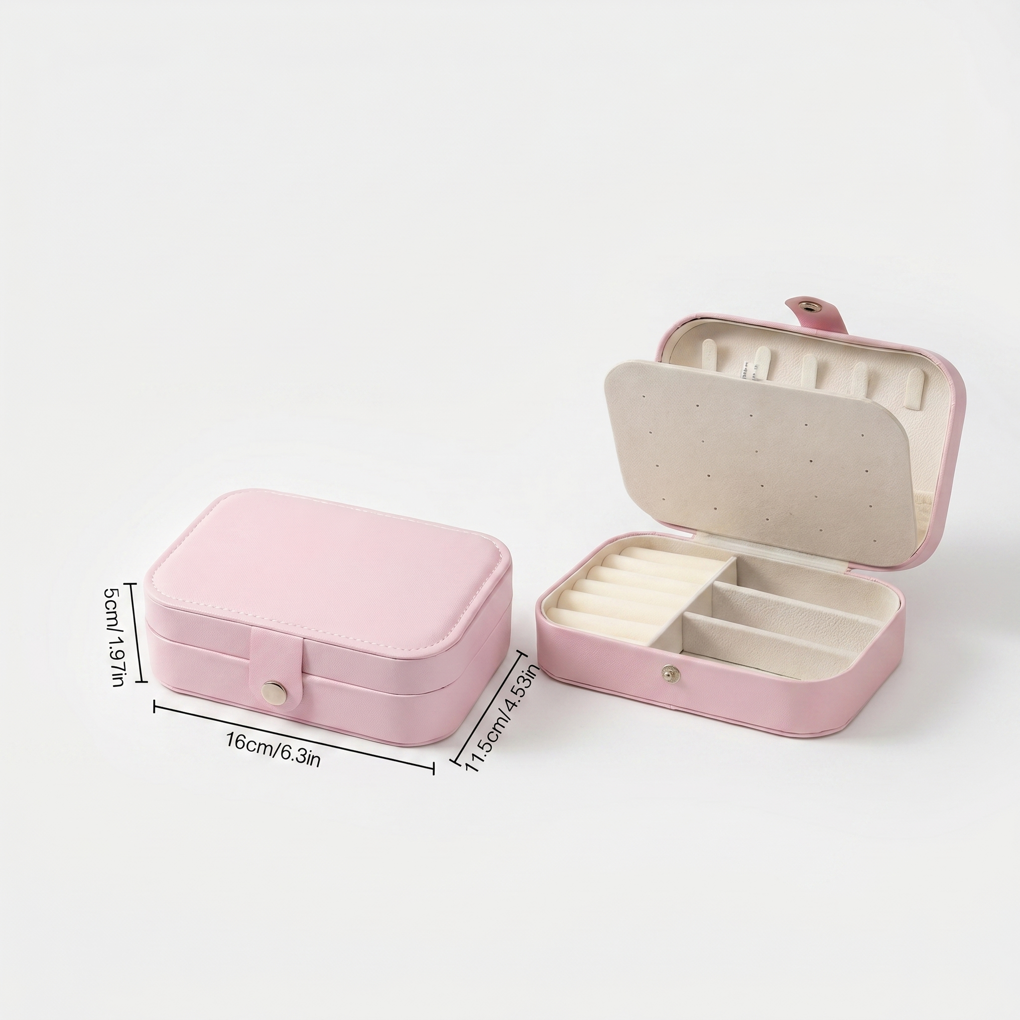 Small Travel Leather Jewellery Box