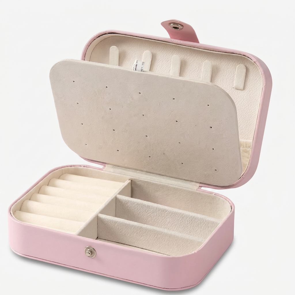 Small Travel Leather Jewellery Box