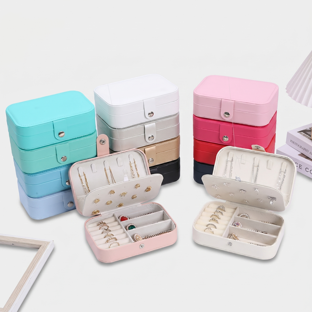 Small Travel Leather Jewellery Box