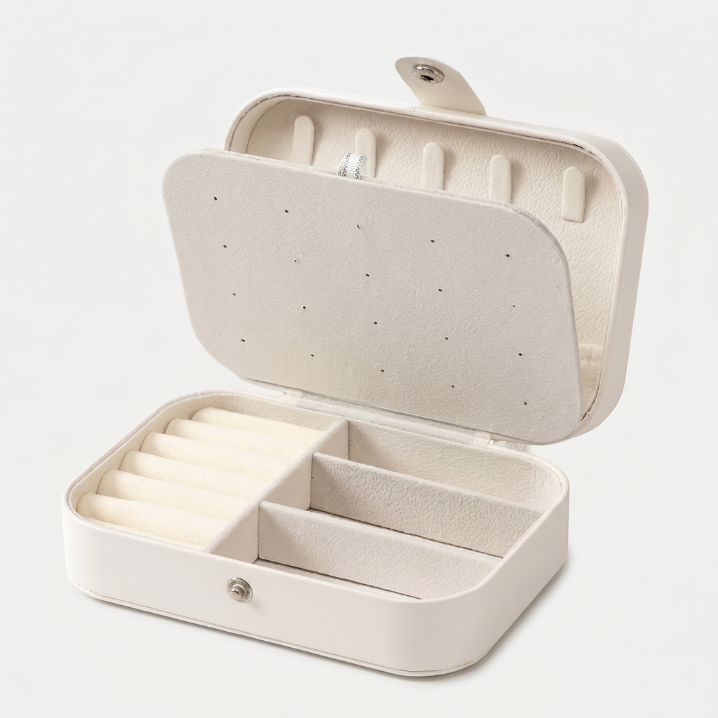 Small Travel Leather Jewellery Box