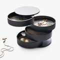 4 Layer Rotating Velvet Jewellery Box