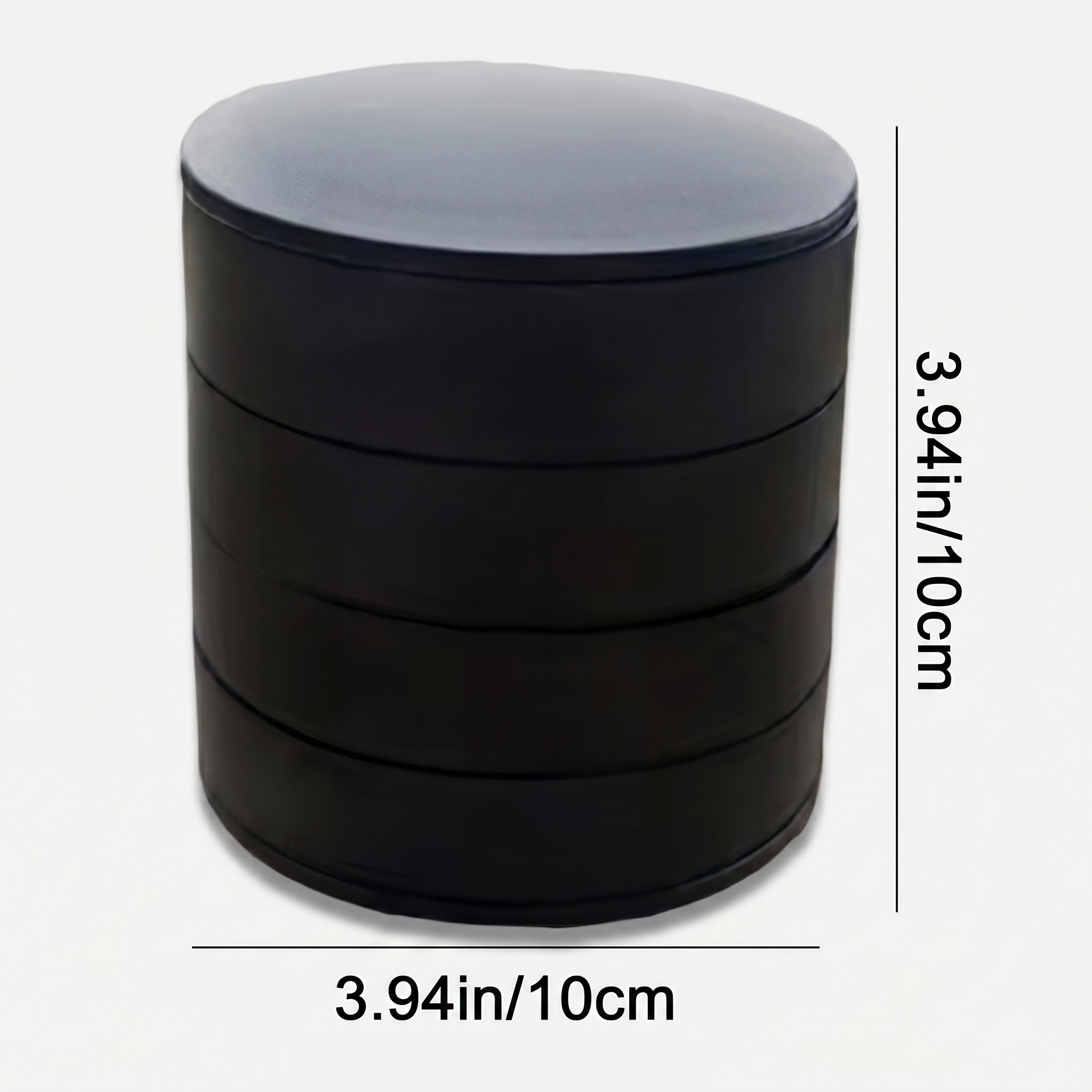4 Layer Rotating Velvet Jewellery Box