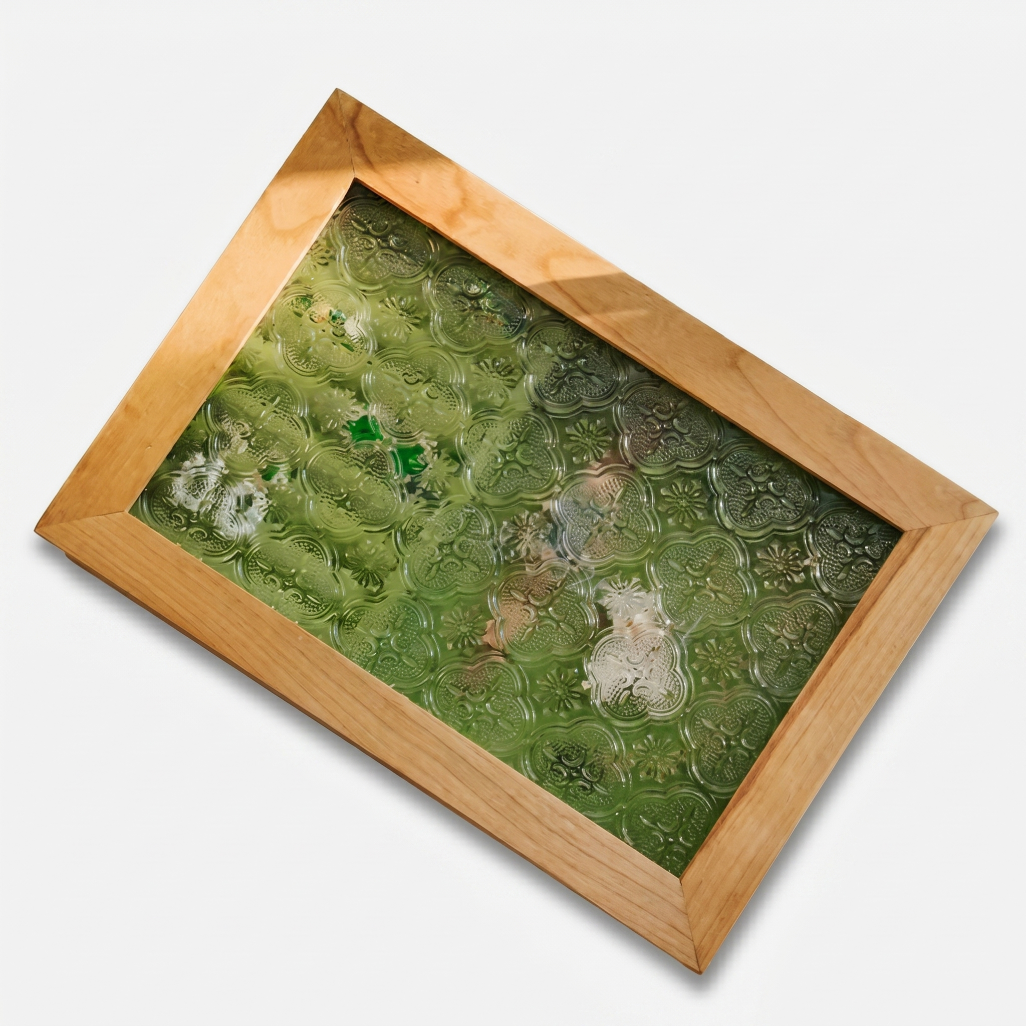 Wooden Jewellery Box With Glass Lid