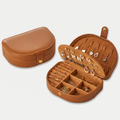 Vintage Travel Leather Jewellery Box