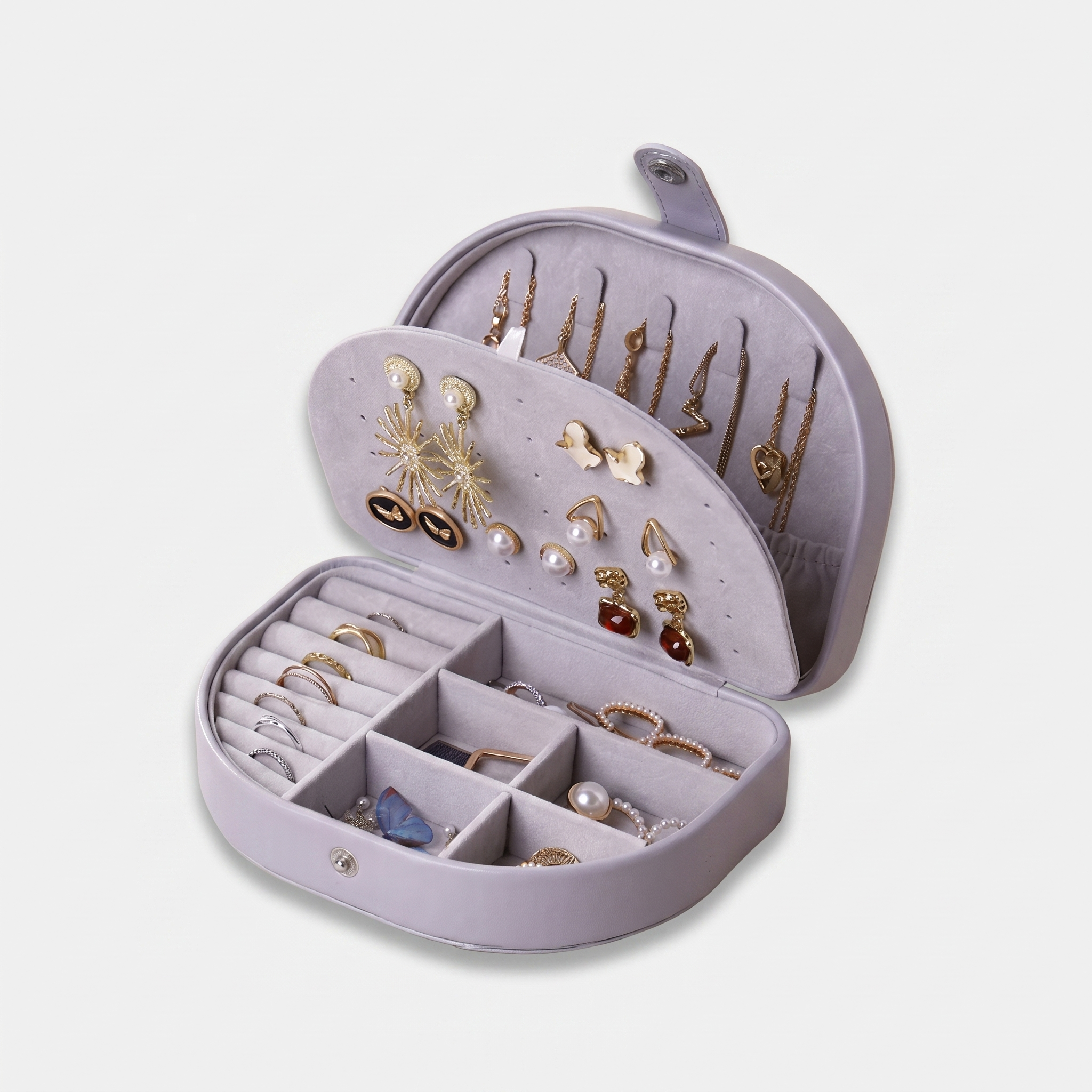 Vintage Travel Leather Jewellery Box