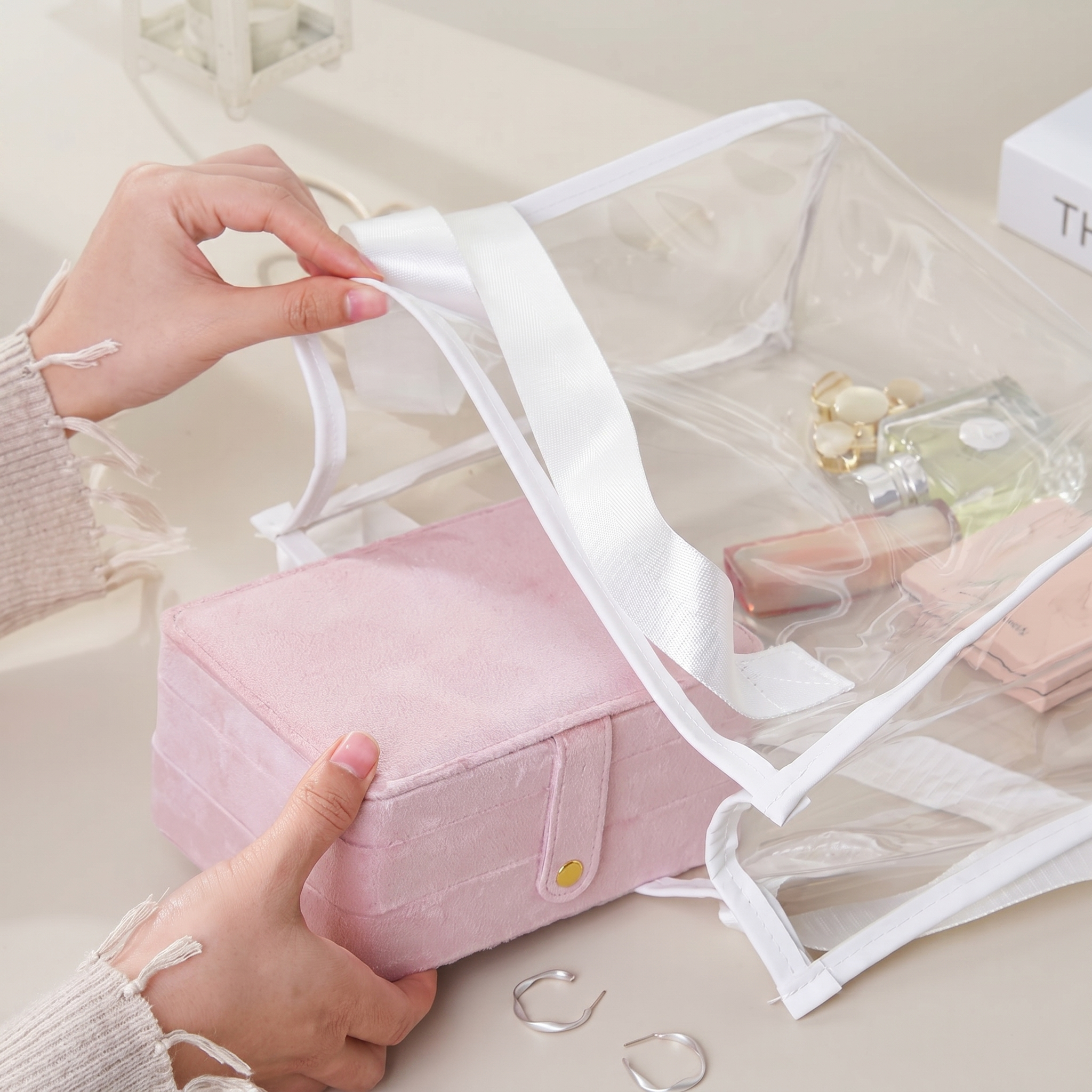 2 Layer Velvet Travel Jewellery Box