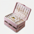 2 Layer Velvet Travel Jewellery Box