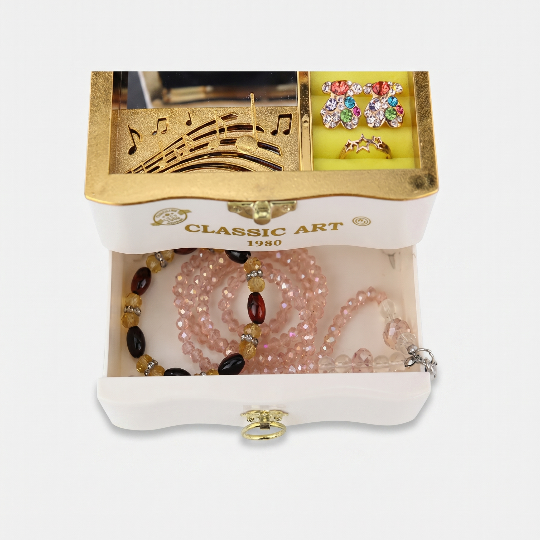 Piano Musical Jewellery Box With Rotating Ballerina