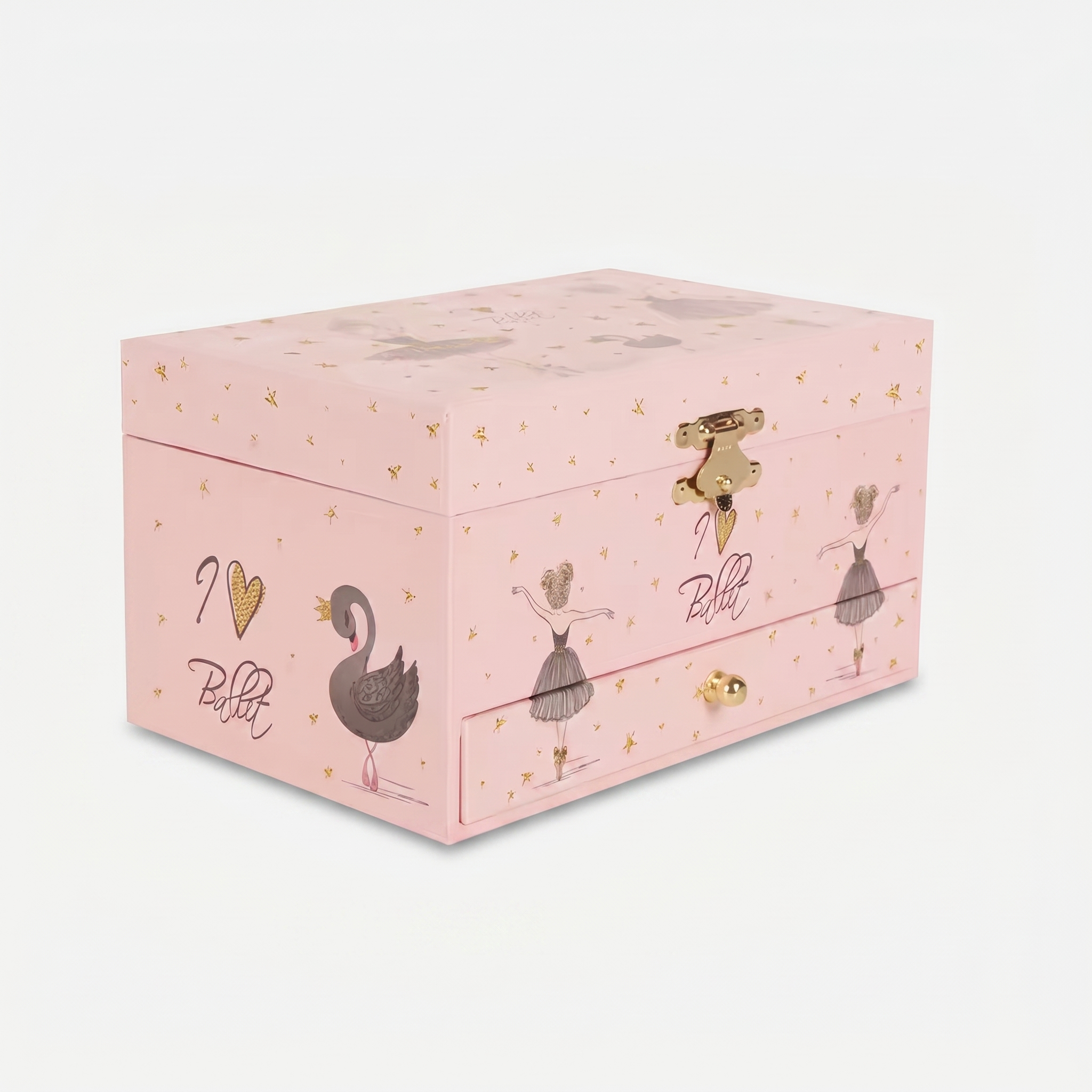 Ballerina Musical Wooden Jewellery Box For Girls