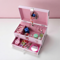 Pink Ballerina Musical Jewellery Box For Girls