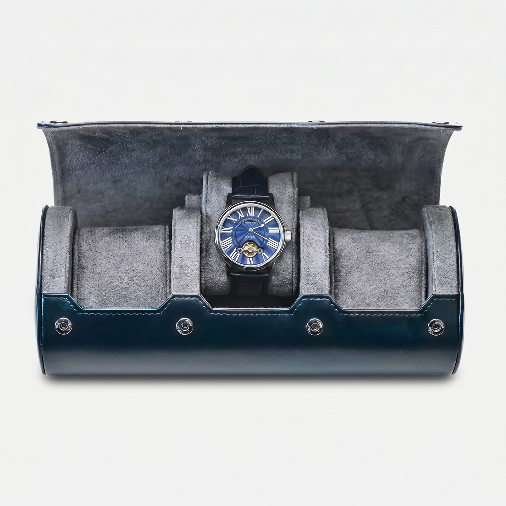 Leather Travel Watch Box 3 Slot