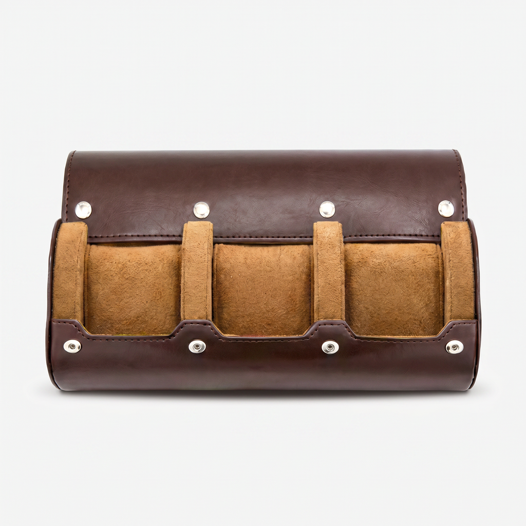 Leather Travel Watch Box 3 Slot