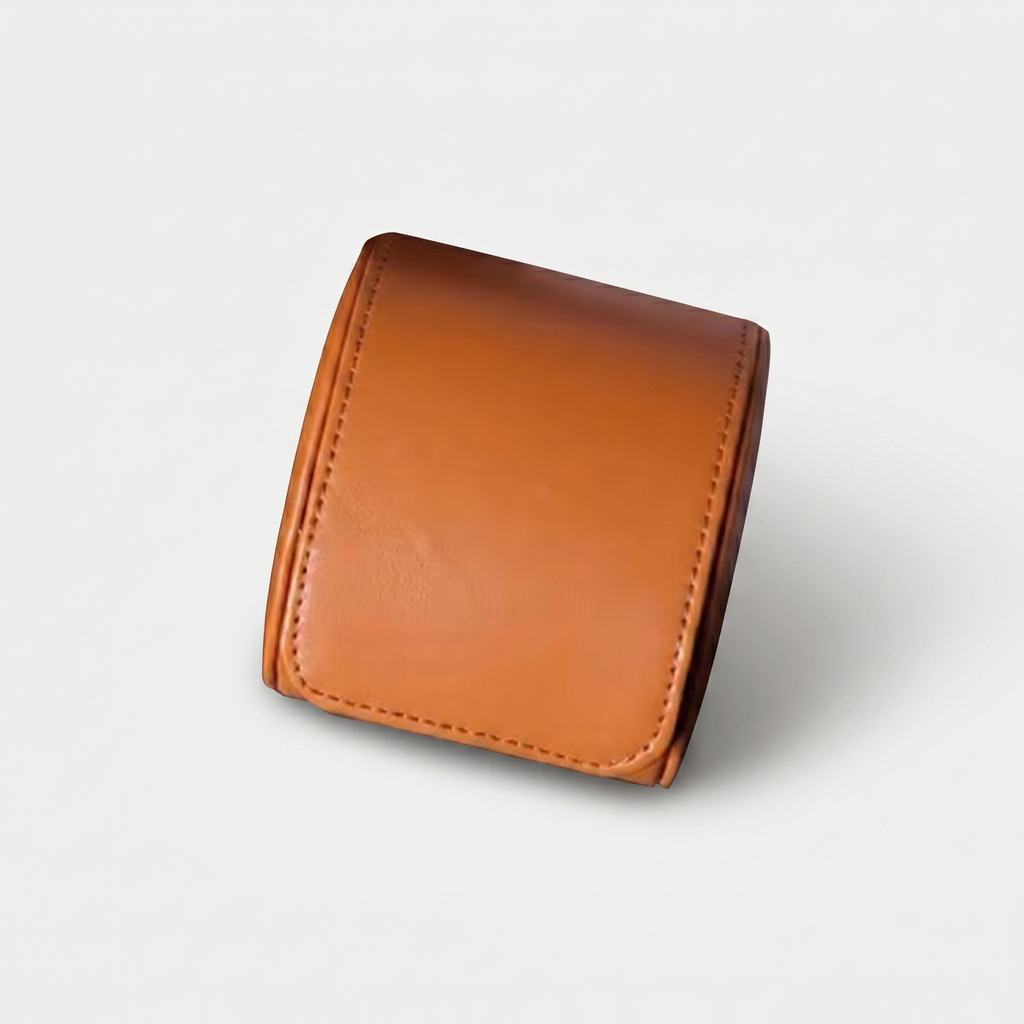 Leather Watch Box Single Slot For Travel