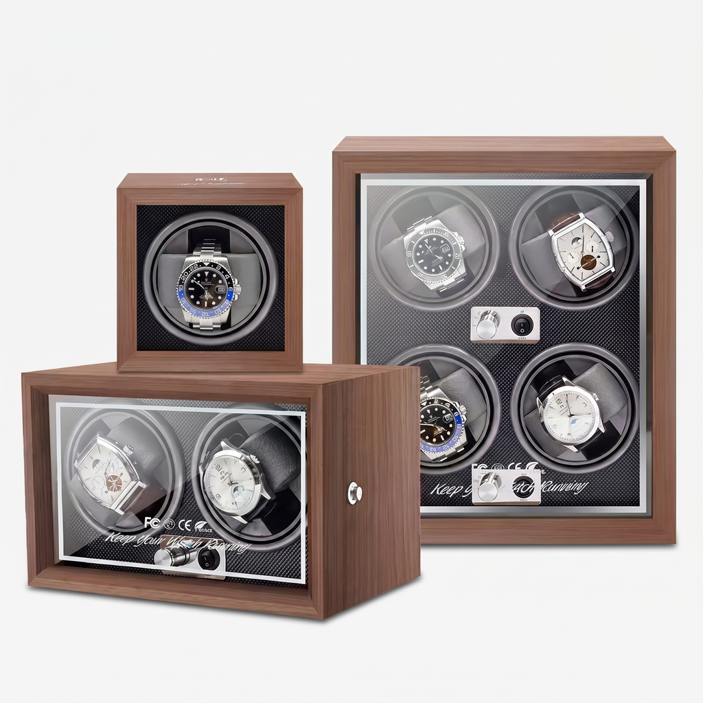 Wooden Watch Winder With Quiet Motor