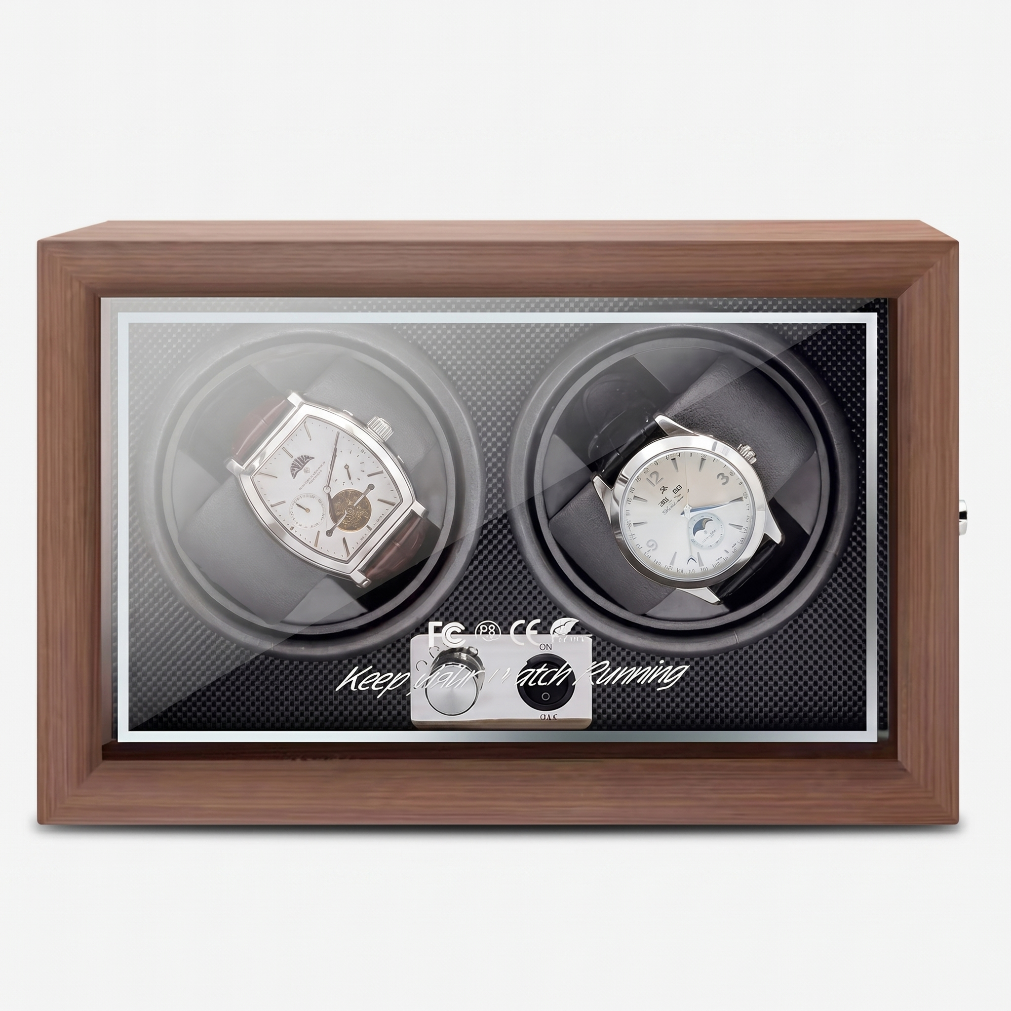 Wooden Watch Winder With Quiet Motor