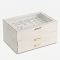 Large Leather Jewellery Box With Drawers - My Jewellery Box