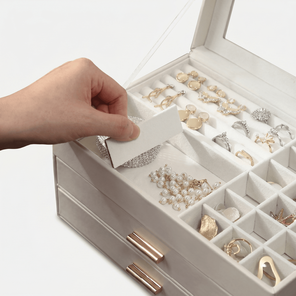 Large Leather Jewellery Box With Drawers - My Jewellery Box
