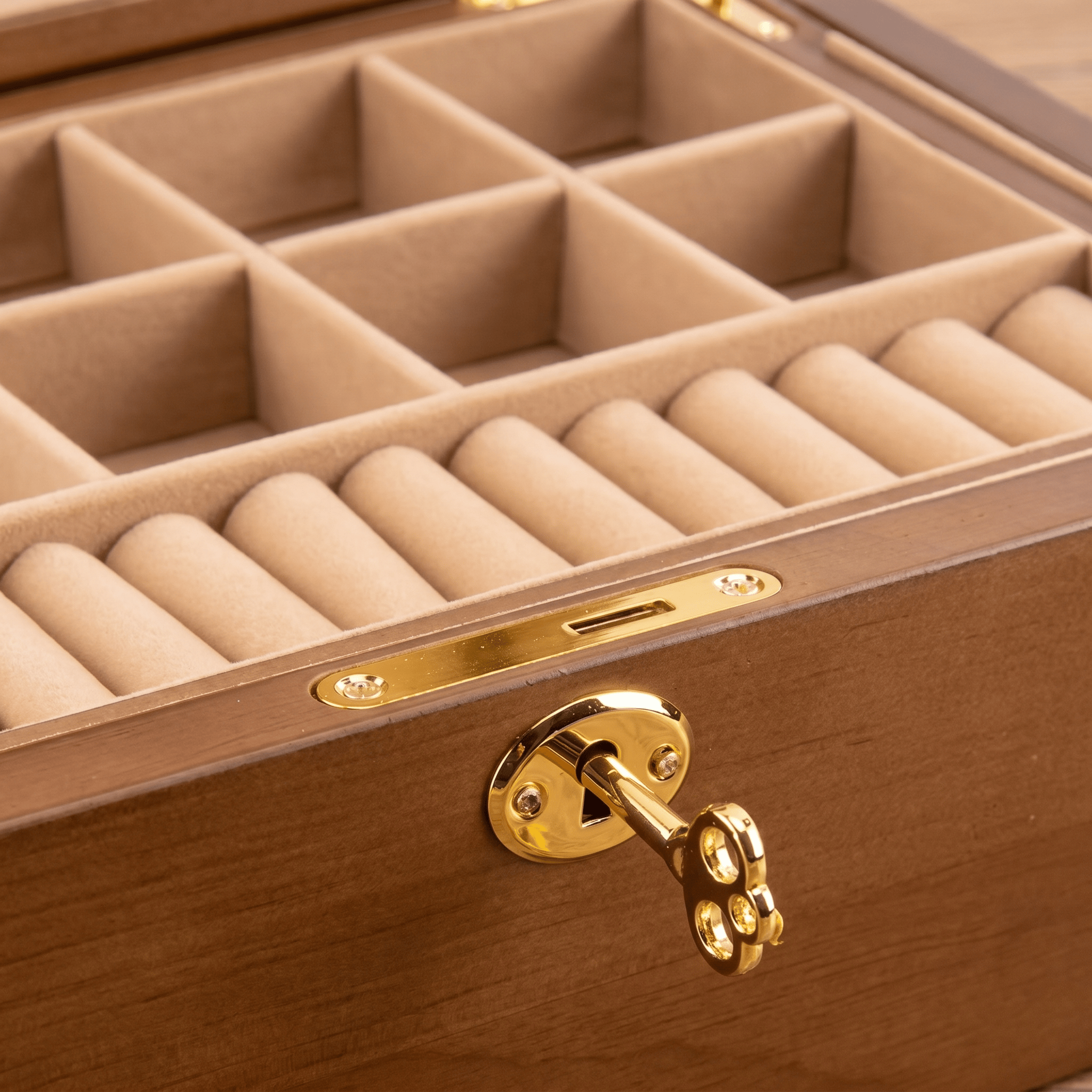Large Wooden Jewellery Box With Lock For Women - My Jewellery Box