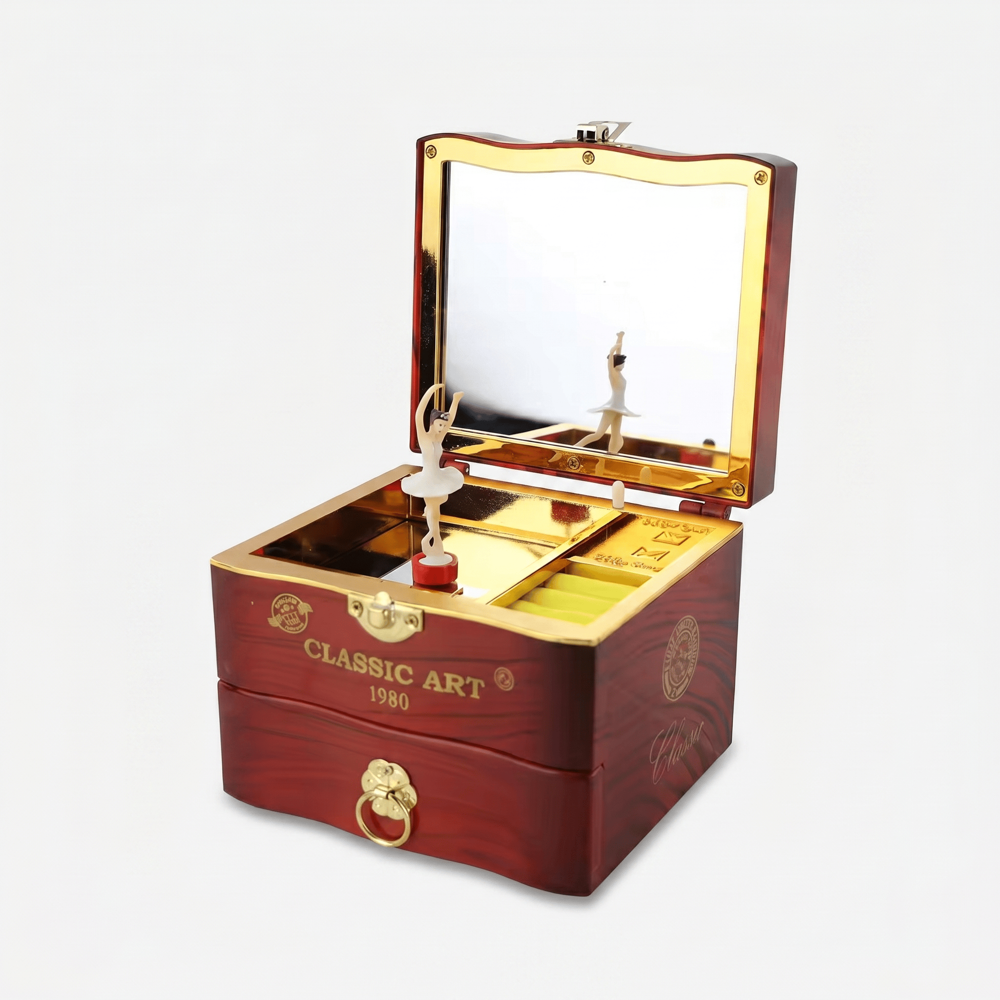 Piano Musical Jewellery Box With Rotating Ballerina - My Jewellery Box