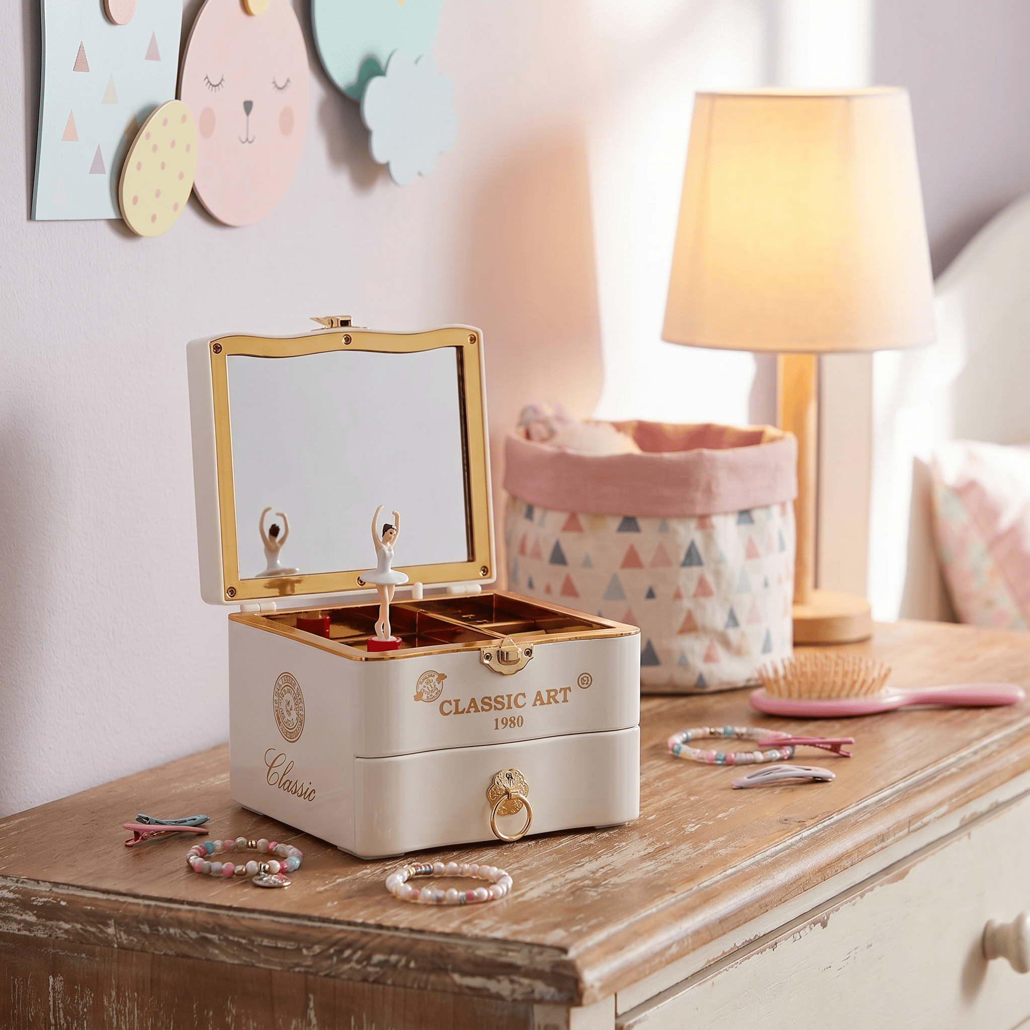 Piano Musical Jewellery Box With Rotating Ballerina - My Jewellery Box